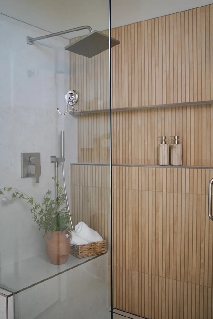 bathroom remodel in Mercer Island WA with walk-in shower